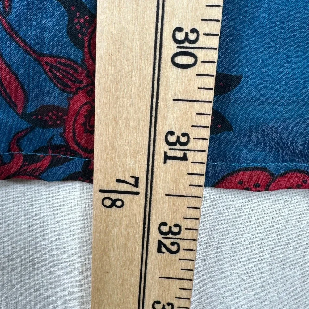 Abercrombie‎ & Fitch Floral Print Bohemian Style Mini Dress size XS Blue/Red